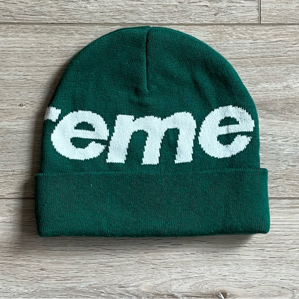 Supreme Big Logo Cashmere Blend Beanie 2015 - Picture 2 of 3